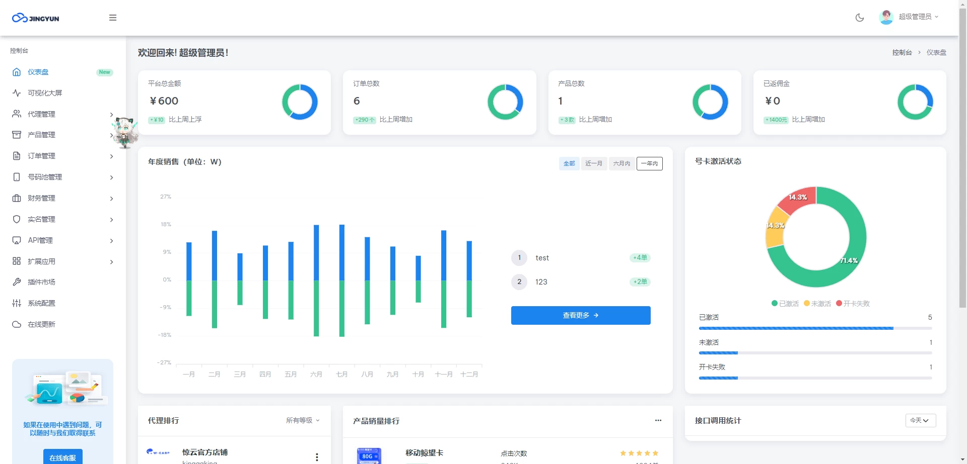 图片[2]-多功能号卡推广分销管理系统 流量卡推广分销网站源码-源码库