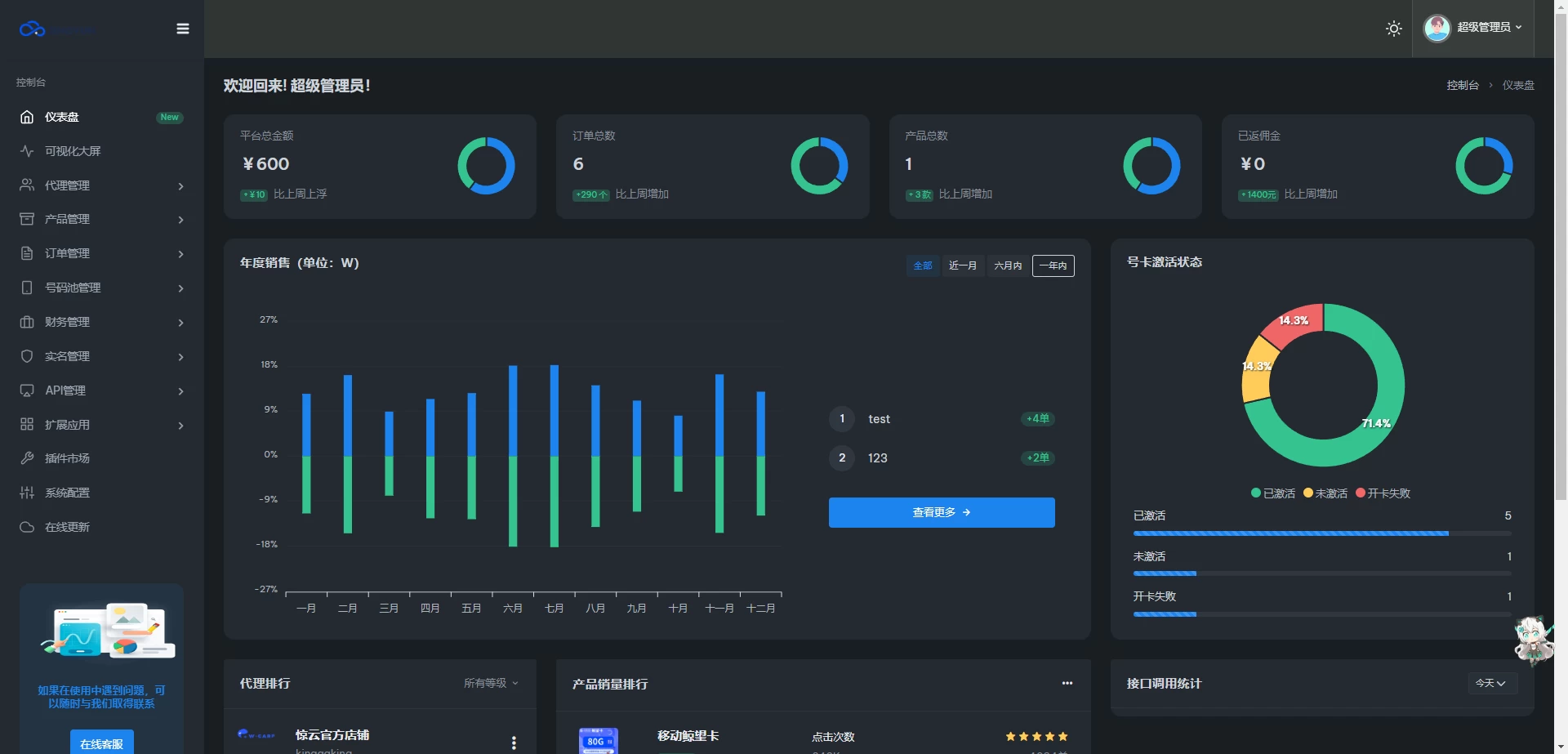 图片[3]-多功能号卡推广分销管理系统 流量卡推广分销网站源码-源码库