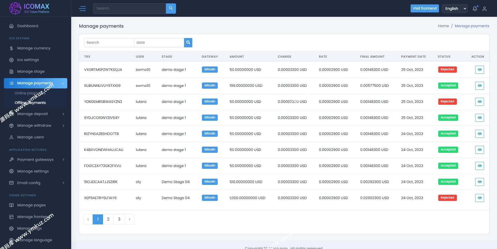 区块链虚拟币代币销售拍卖平台,加密货币全方位数字资产交易平台-源码库